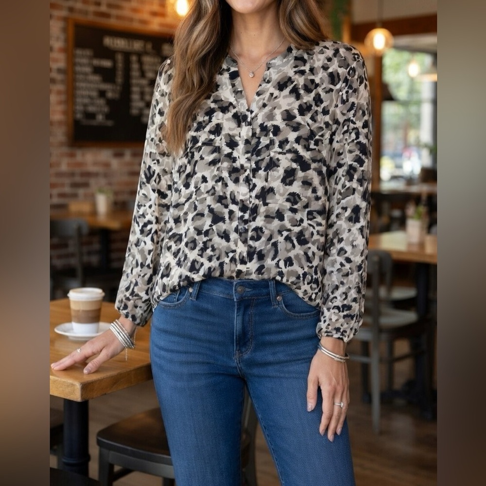 Jones New York Blouse Sz Large